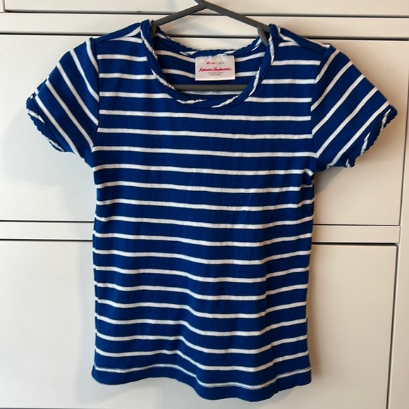 Hanna Andersson Other - Never worn Hanna Andersson girls toddler size 3T 90 blue striped tee top shirt